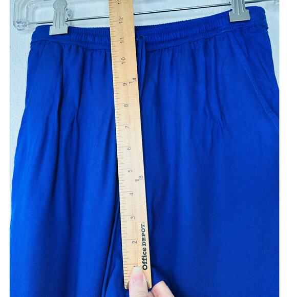 Twelfth Street Royal Blue Palazzo Wide Leg Pants w/ Pockets S - Picture 11 of 13